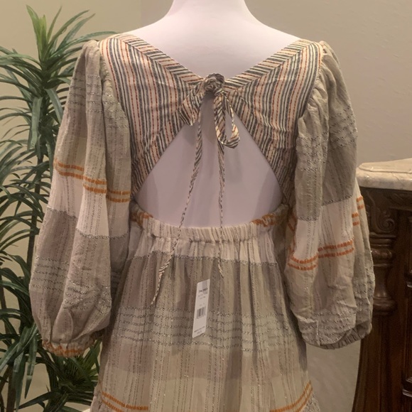 NWT $148 Free People Cozy Striped Mini Dress XS S - Picture 13 of 14